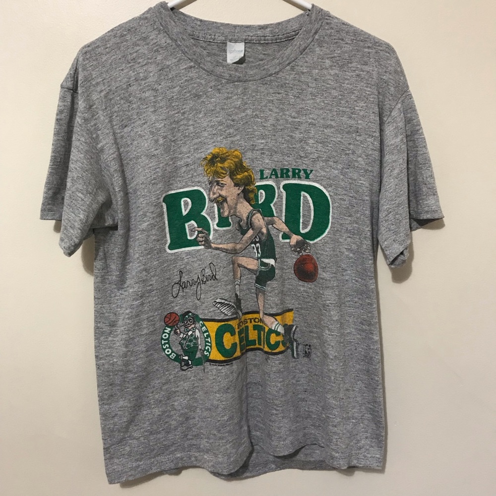 Size S Vintage Larry Bird Boston Celtics T-Shirt